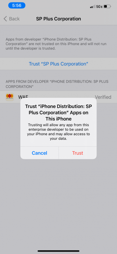 how to download WAF mobile app step 6
